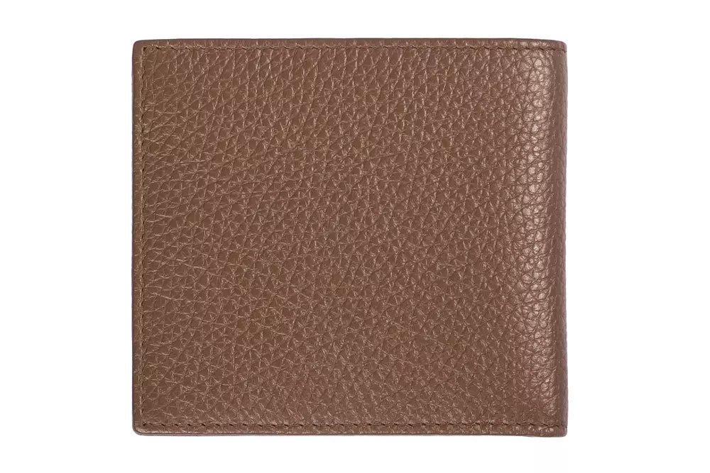 Trussardi Brown Leather Men Wallet - KALAJ