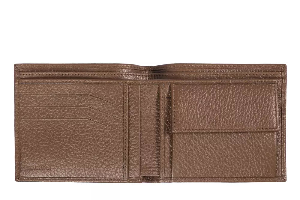 Trussardi Brown Leather Men's Wallet - KALAJ