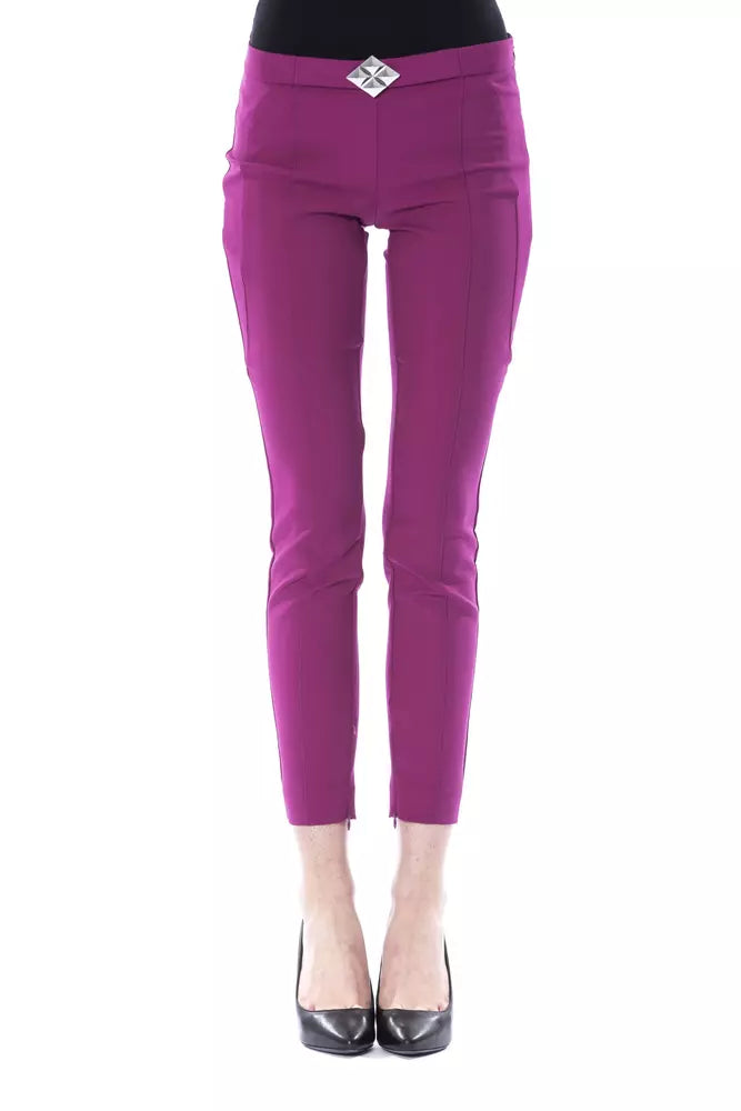 BYBLOS Purple Polyester Pant