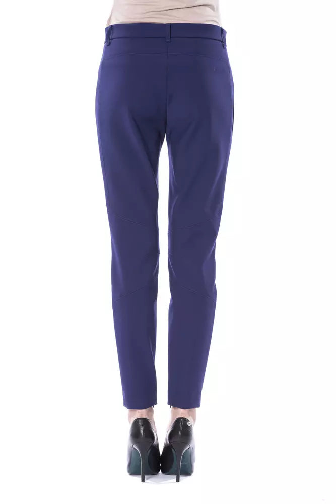 BYBLOS Blue Polyester Pant