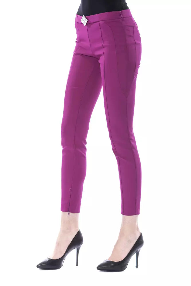 BYBLOS Purple Polyester Pant