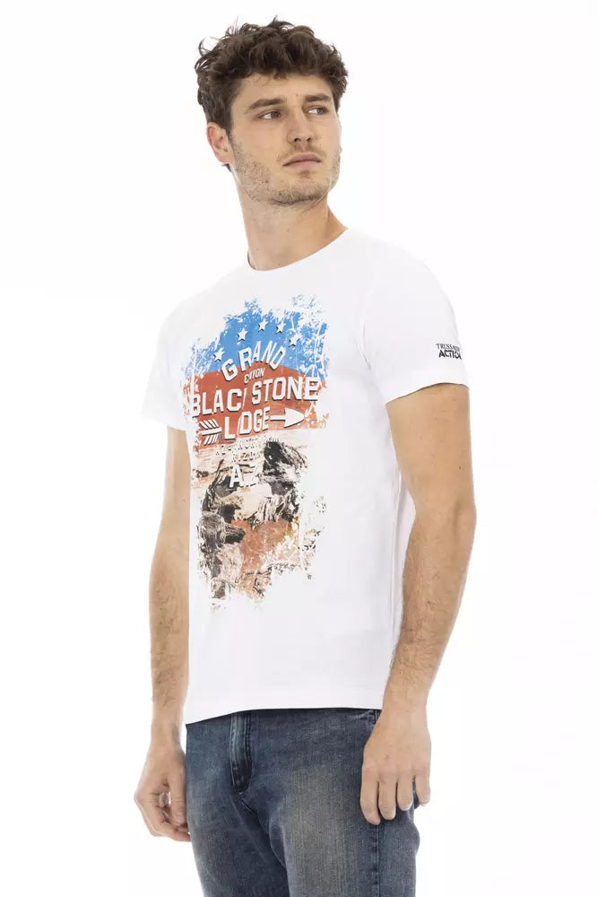 Trussardi Action White Cotton Men's T-Shirt