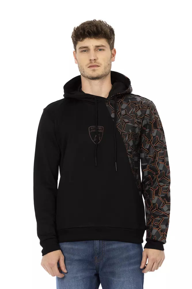 Automobili Lamborghini Black Cotton Men Hoodie