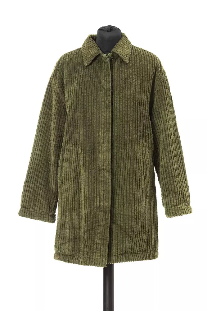 Jacob Cohen Green Cotton Coat