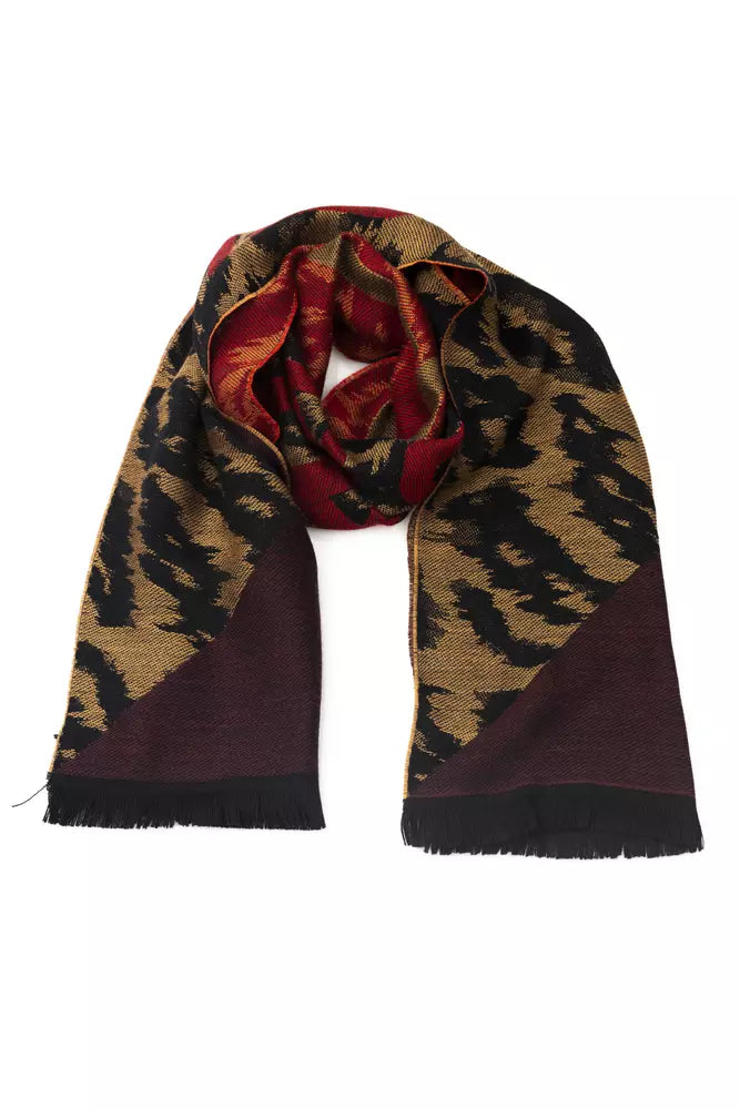 Cavalli Class Brown Wool Men Scarf - KALAJ