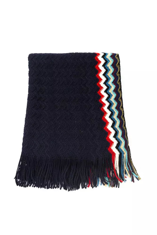 Missoni Black Wool Men Scarf - KALAJ