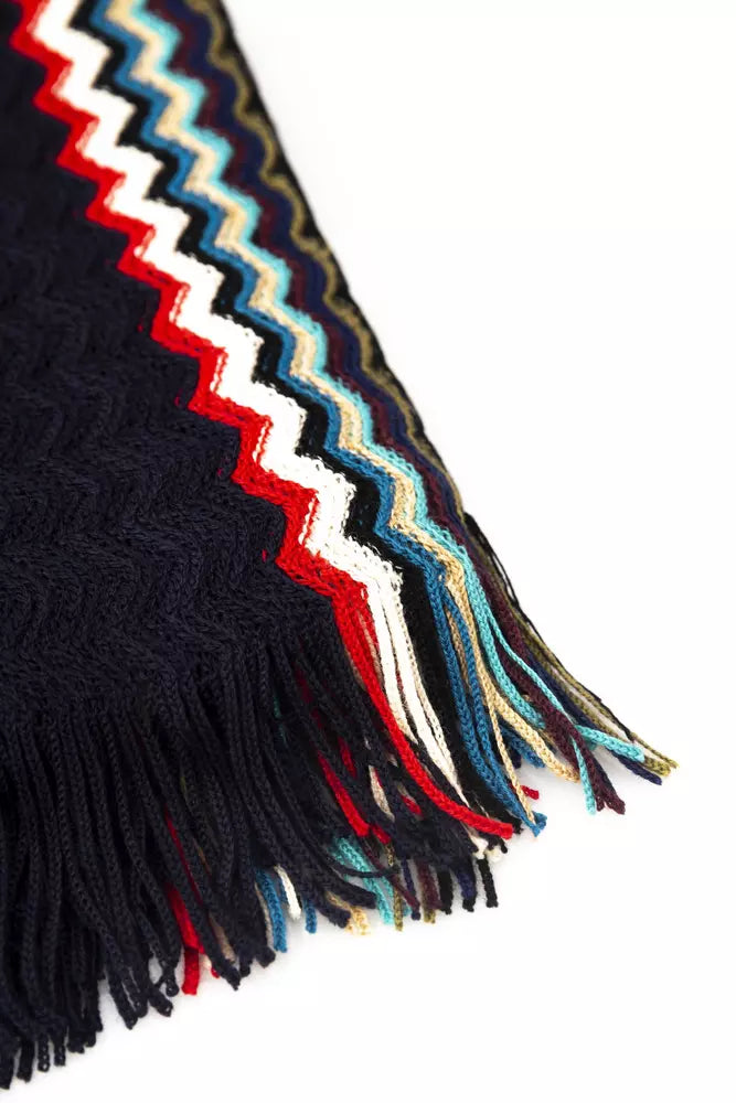 Missoni Black Wool Men Scarf - KALAJ