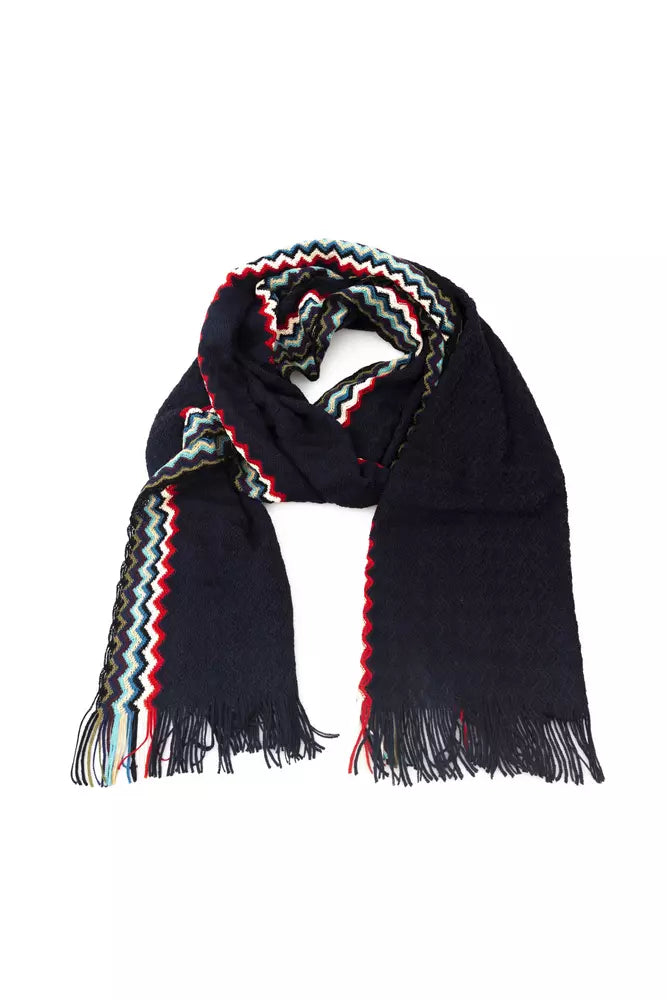 Missoni Black Wool Men Scarf - KALAJ