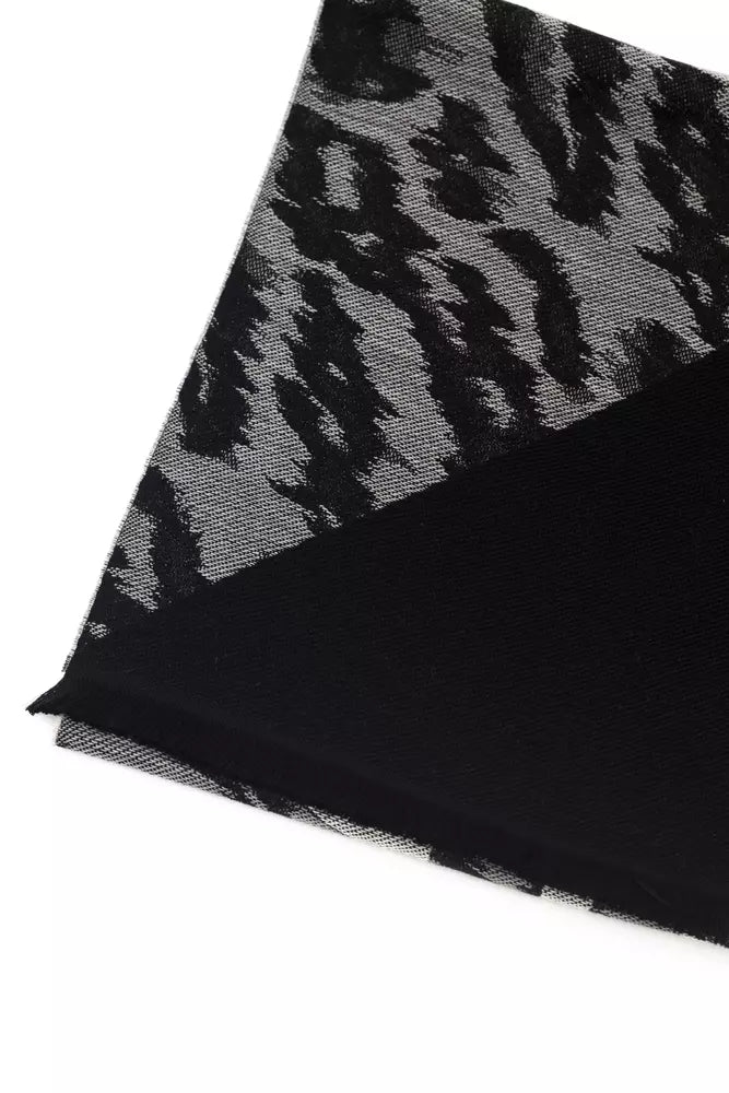 Cavalli Class Gray Wool Men Scarf - KALAJ