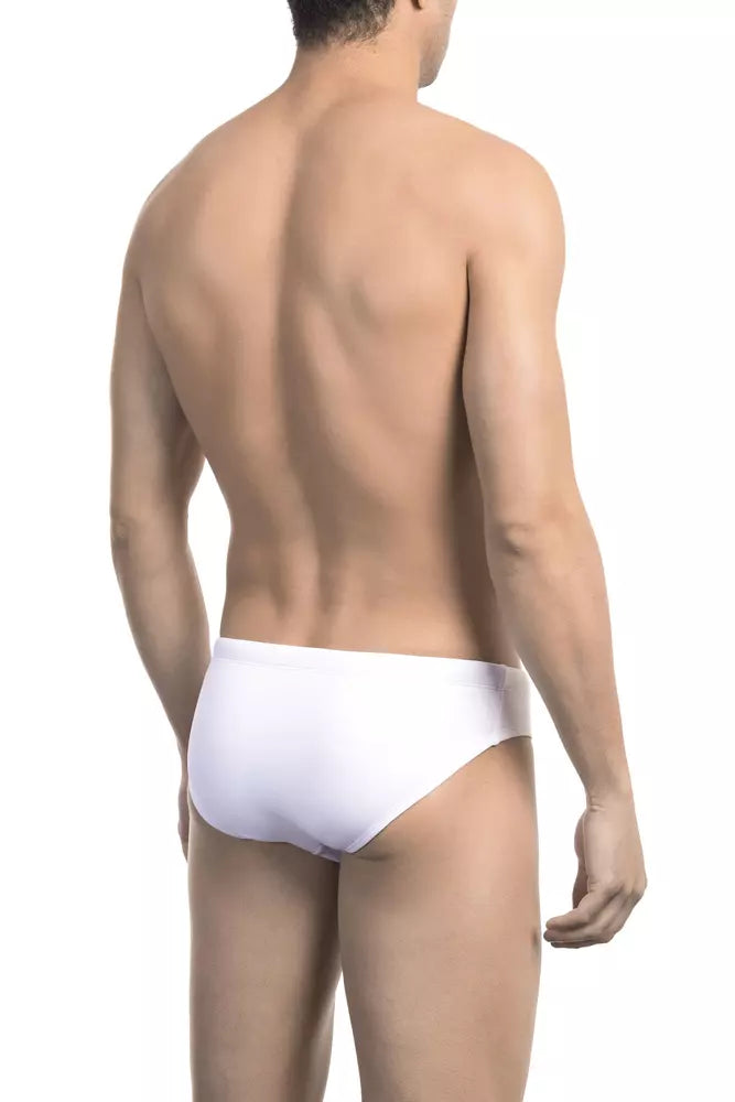 Bikkembergs White Polyamide Men Swimwear