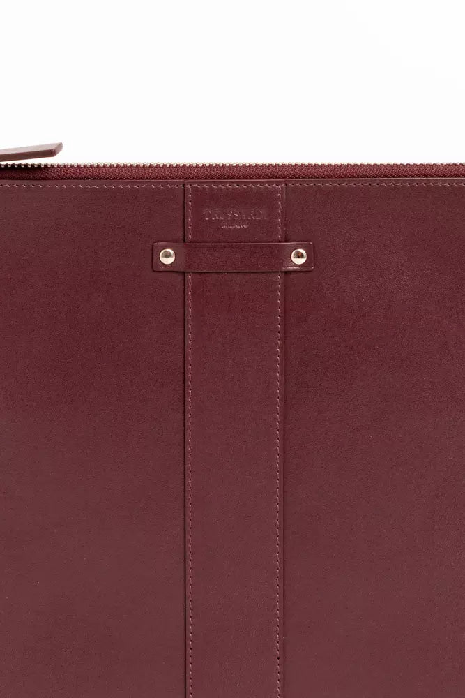 Trussardi Brown Leather Men Wallet - KALAJ