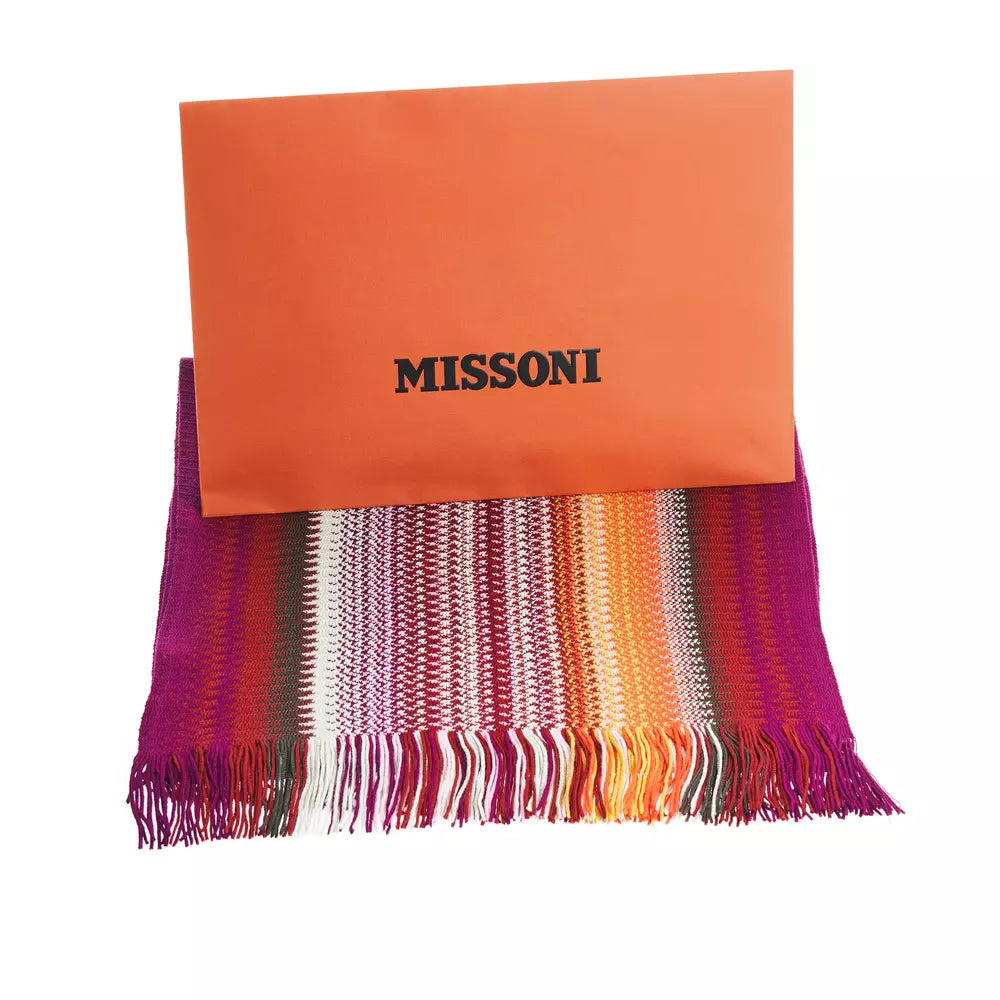 Missoni Multicolor Wool Men Scarf - KALAJ