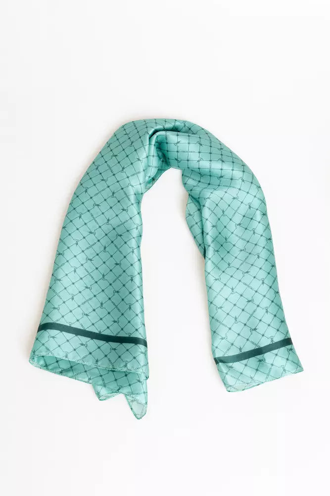 Trussardi Light Blue Silk Women Scarf - KALAJ