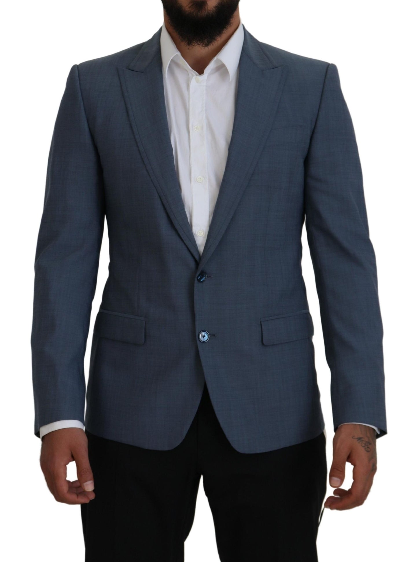 Dolce & Gabbana Elegant Blue Single Breasted Sport Blazer