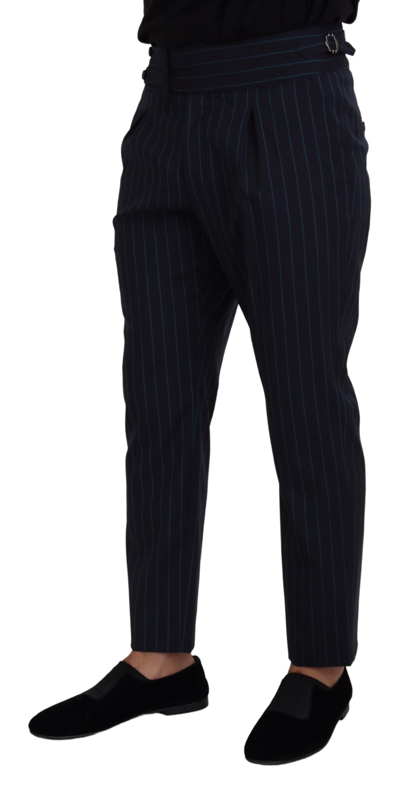 Dolce & Gabbana Elegant Stripe Virgin Wool Trousers