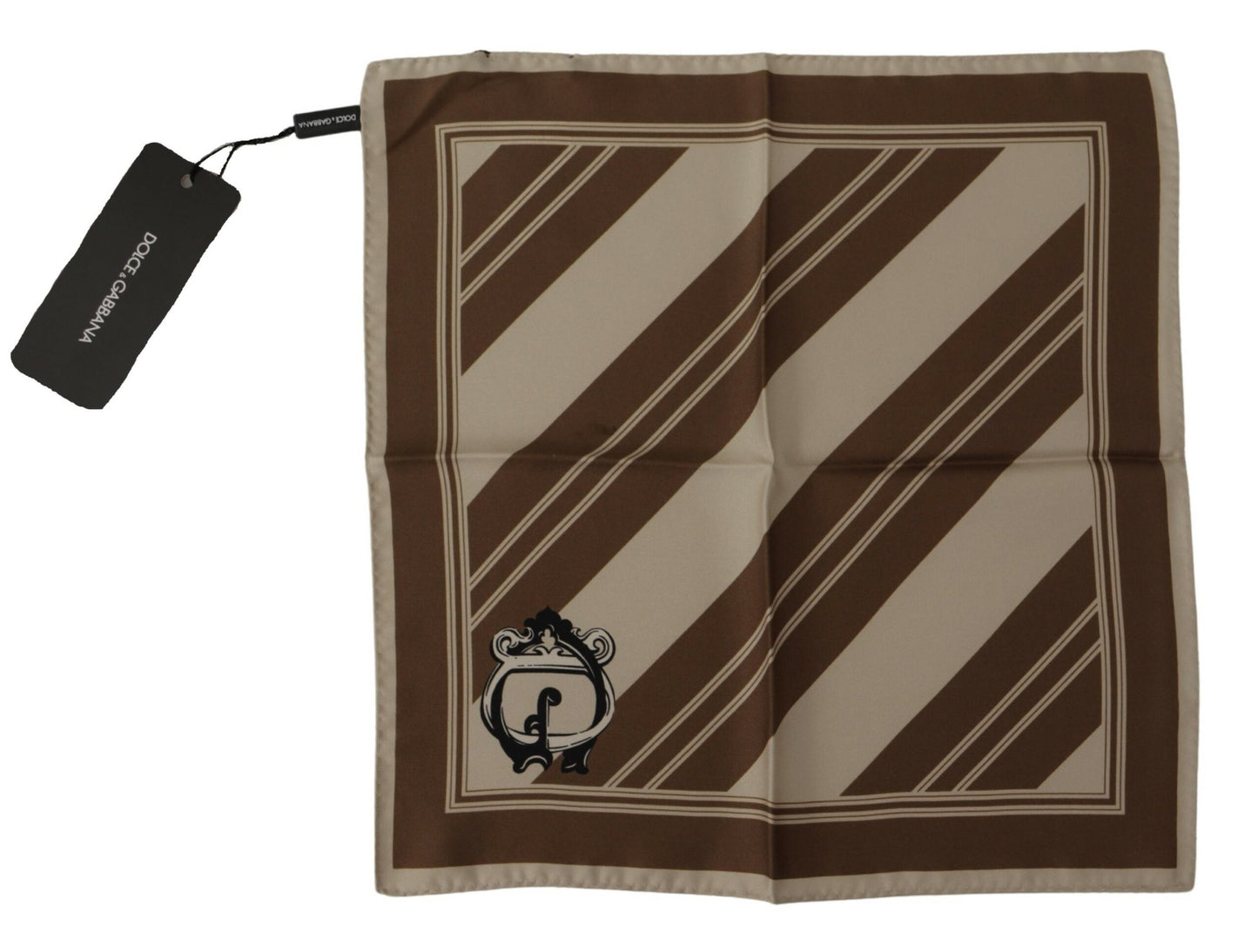 Dolce & Gabbana Elegant Striped Silk Men's Scarf - KALAJ