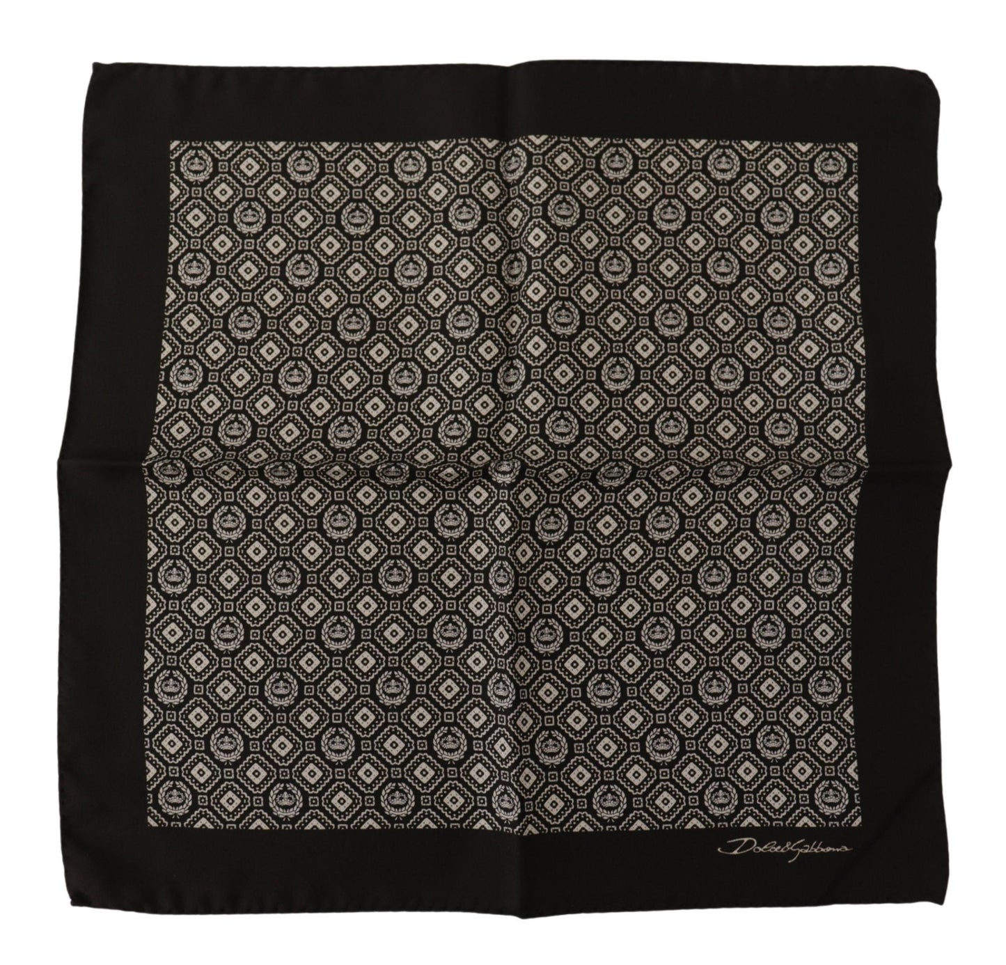 Dolce & Gabbana Elegant Black Silk Men's Scarf Wrap - KALAJ