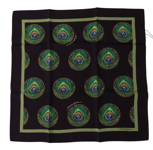 Dolce & Gabbana Elegant Silk Square Scarf Wrap - KALAJ