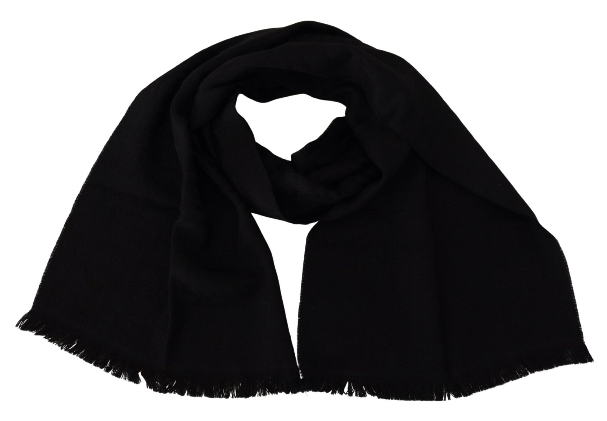 GF Ferre Elegant Wool Scarf with Fringes - KALAJ