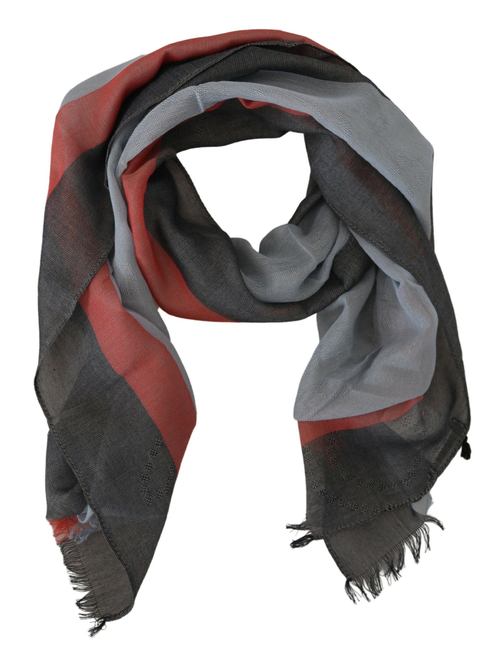 Costume National Multicolor Cotton Men's Luxury Scarf - KALAJ