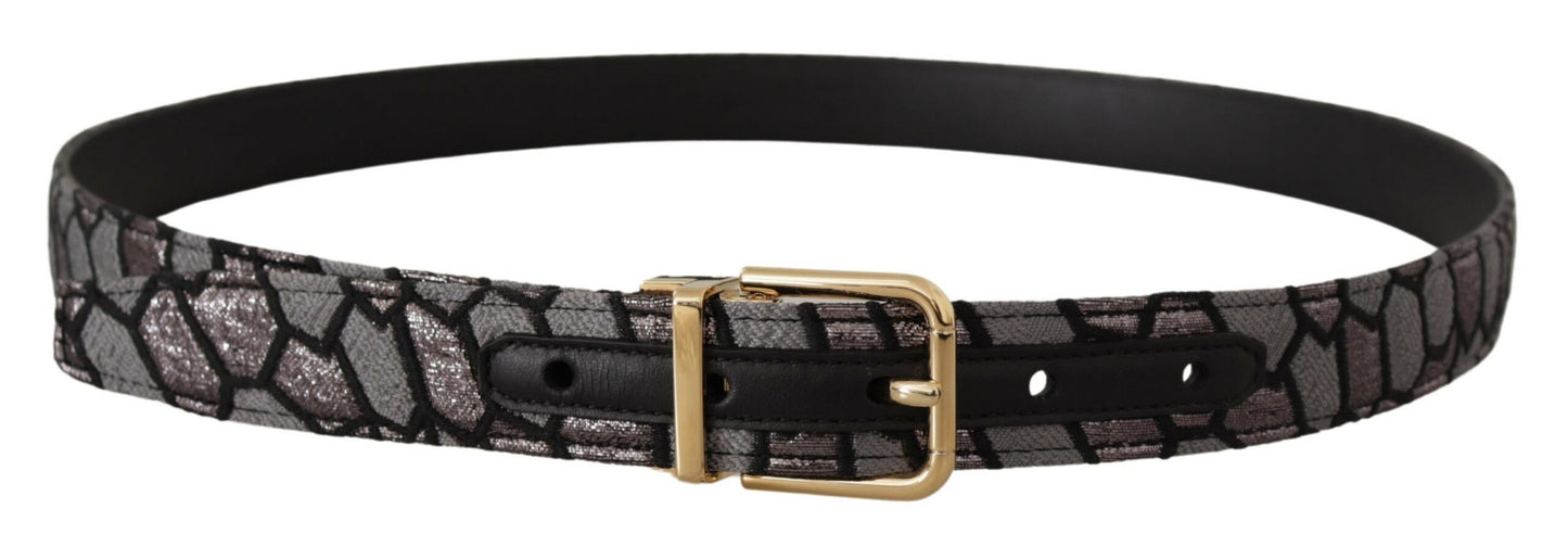 Dolce & Gabbana Multicolor Leather Statement Belt - KALAJ