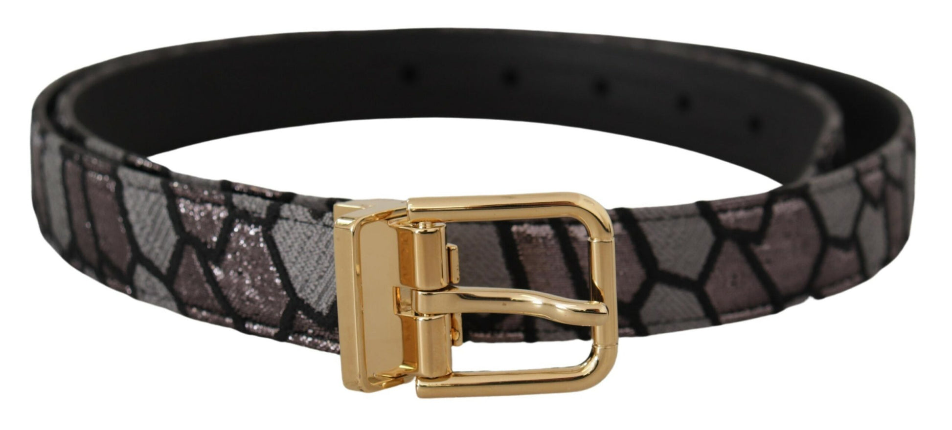 Dolce & Gabbana Multicolor Leather Statement Belt - KALAJ