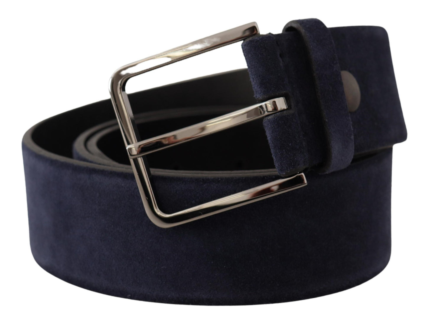 Dolce & Gabbana Navy Elegance Velvet Leather Belt - KALAJ