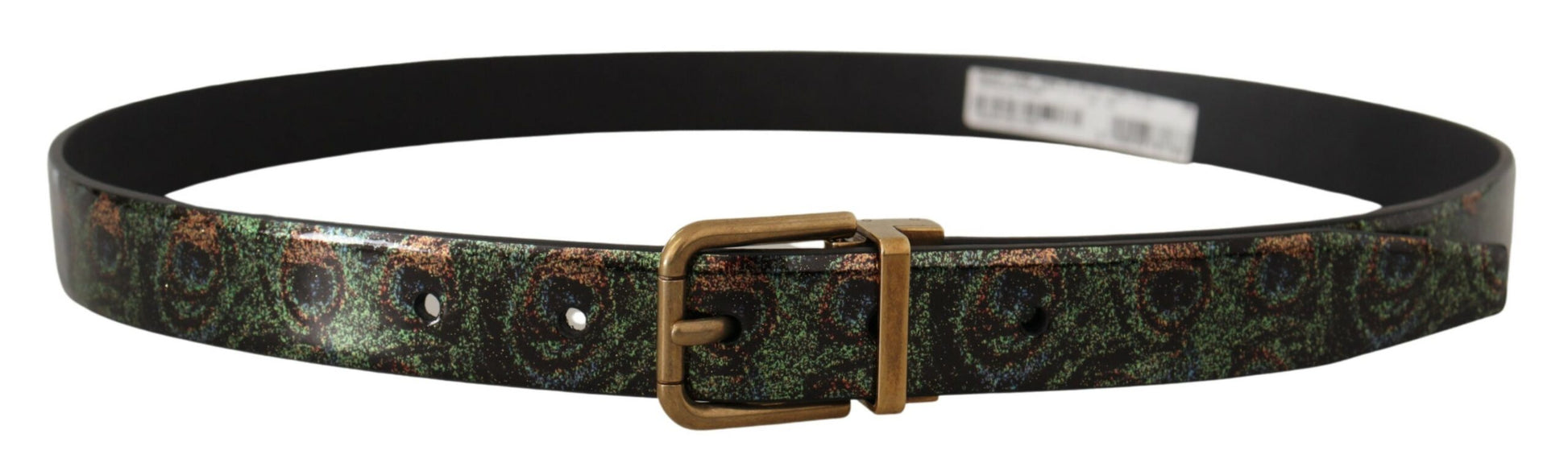 Dolce & Gabbana Elegant Black Grosgrain Leather Belt - KALAJ