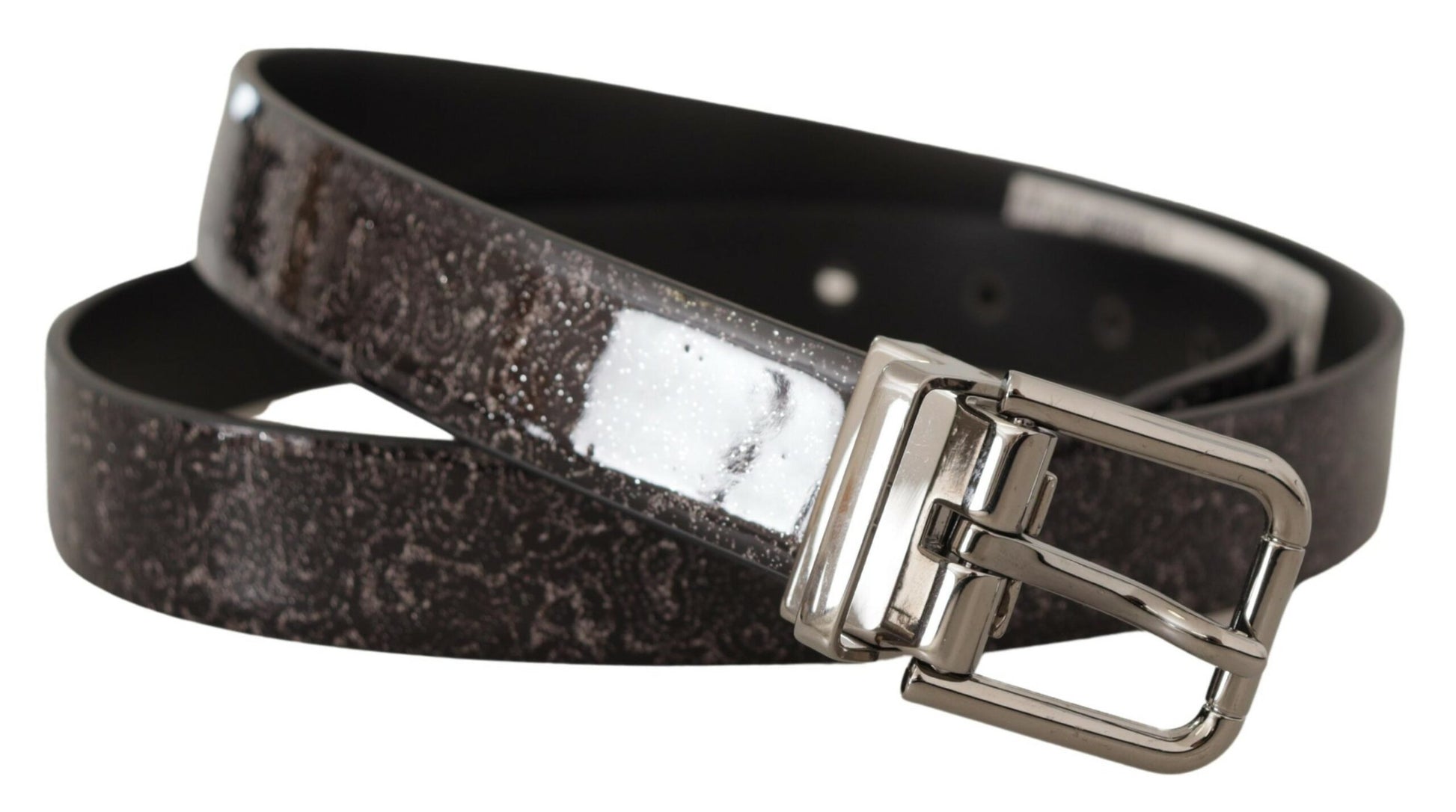 Dolce & Gabbana Sleek Grosgrain Leather Belt with Metal Buckle - KALAJ