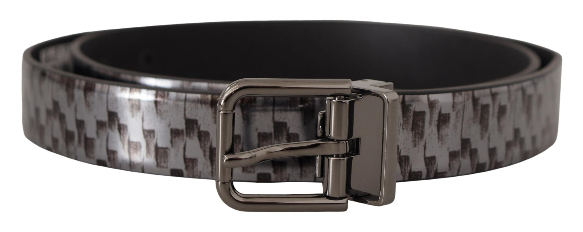 Dolce & Gabbana Sleek Italian Leather Belt in Sophisticated Gray - KALAJ