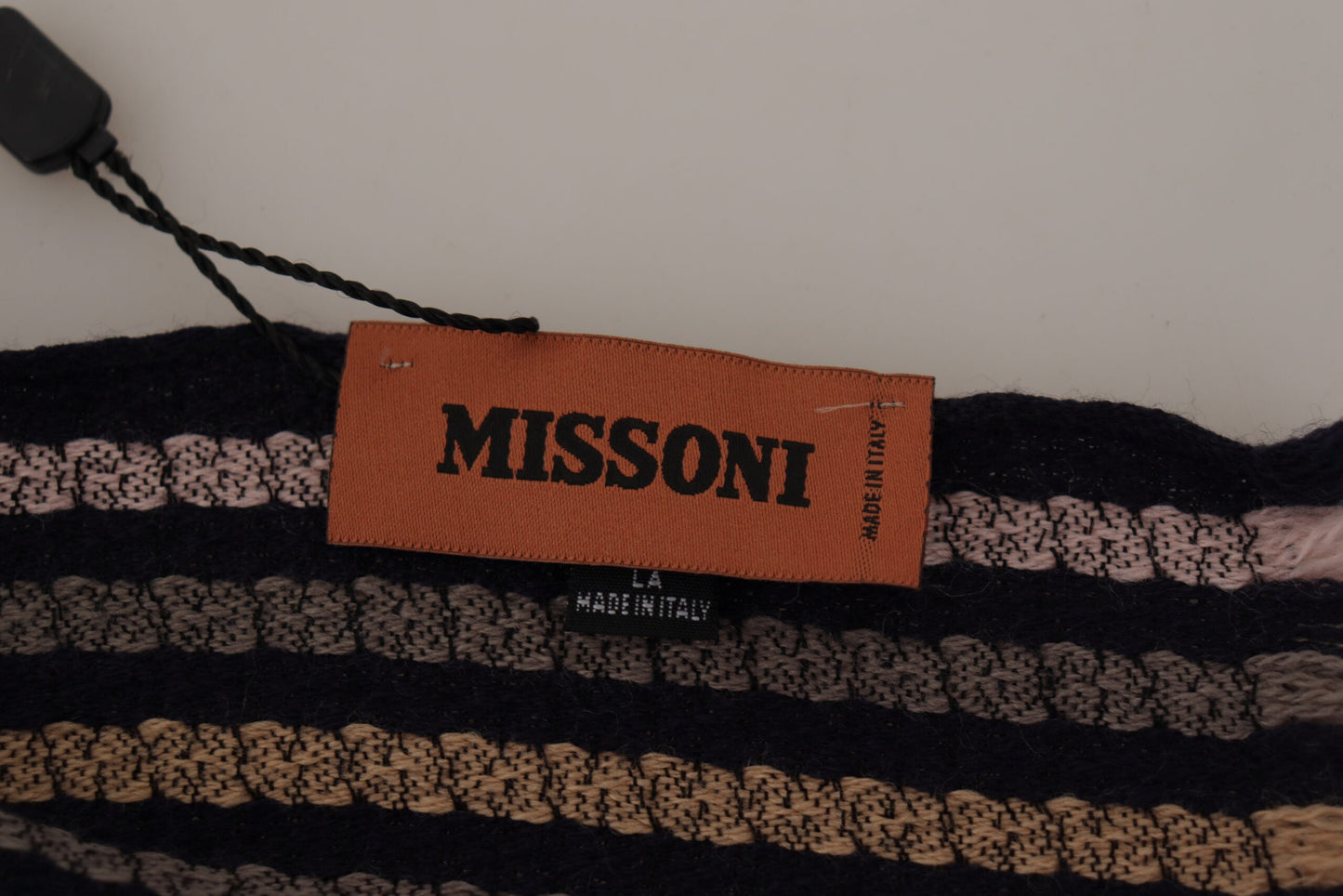 Missoni Authentic Multicolor Wool Mens Scarf - KALAJ