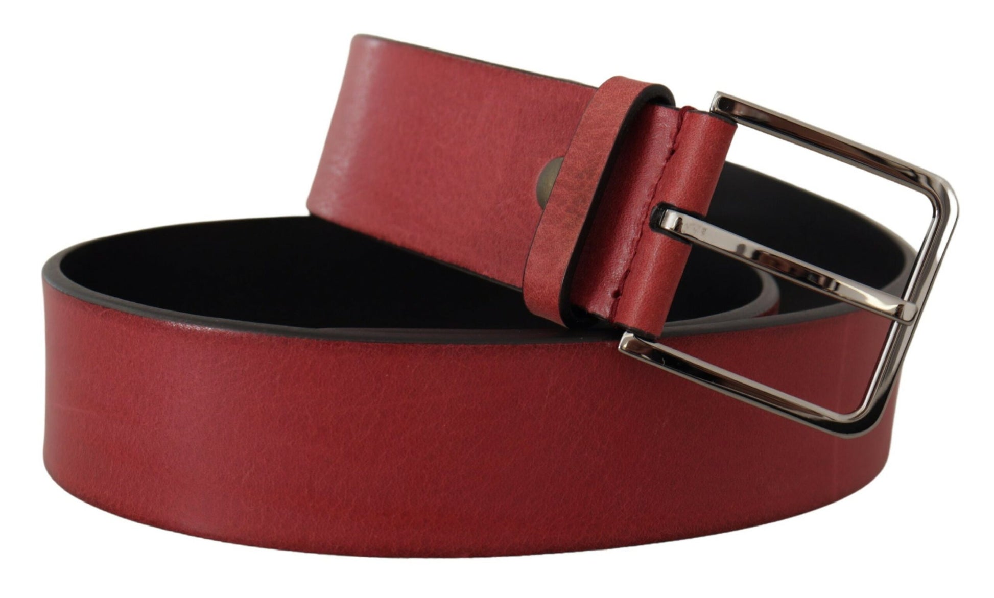 Dolce & Gabbana Elegant Grosgrain Leather Belt with Silver Buckle - KALAJ