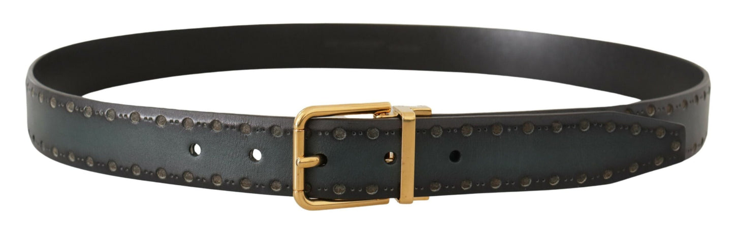 Dolce & Gabbana Emerald Elegance Leather Belt - KALAJ