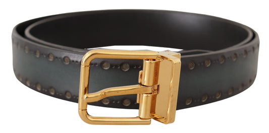 Dolce & Gabbana Emerald Elegance Leather Belt - KALAJ