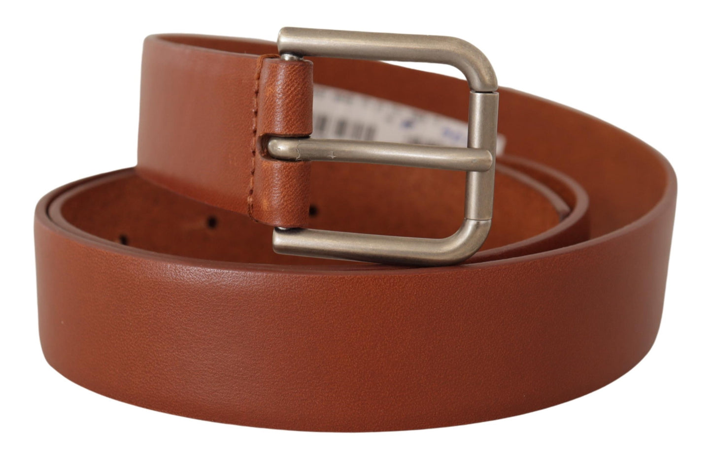 Dolce & Gabbana Elegant Leather Belt with Metal Buckle - KALAJ