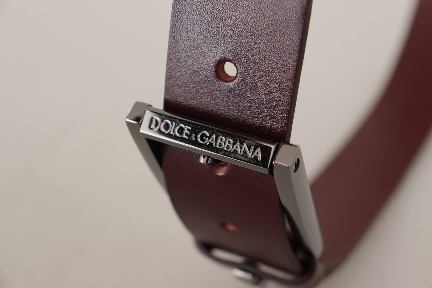 Dolce & Gabbana Elegant Brown Leather Designer Belt - KALAJ