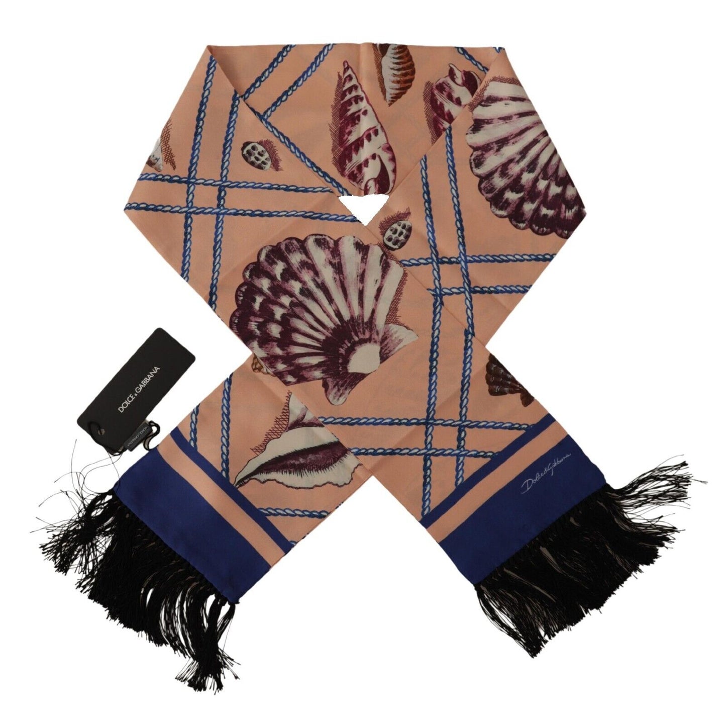 Dolce & Gabbana Elegant Silk Men's Scarf Wrap - KALAJ