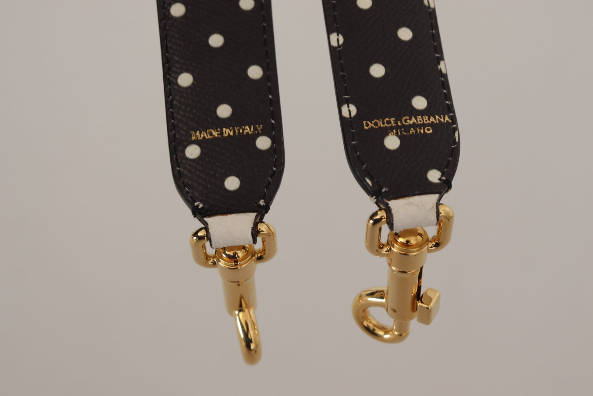 Dolce & Gabbana Elegant White Leather Shoulder Strap Accessory - KALAJ