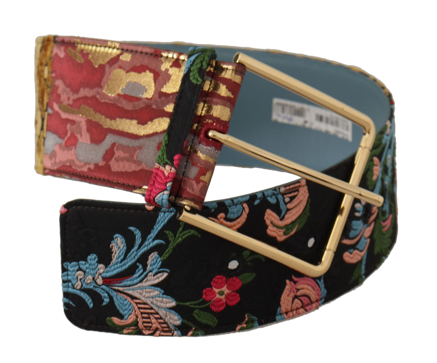 Dolce & Gabbana Multicolor Canvas Leather Statement Belt - KALAJ