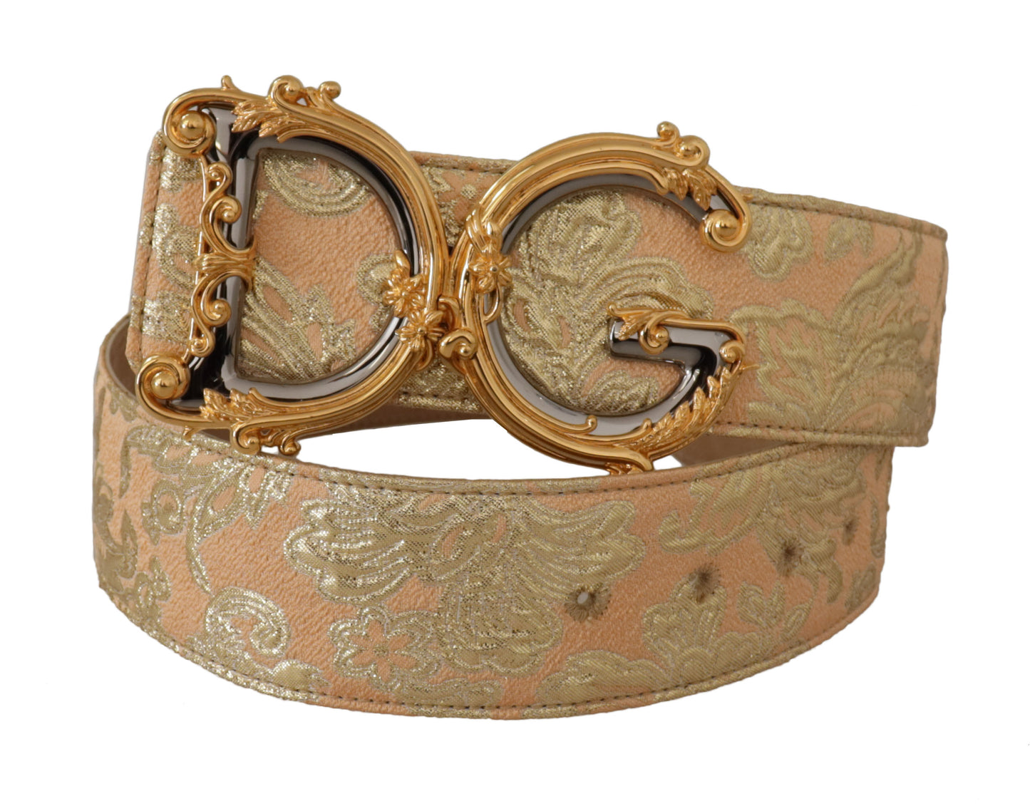 Dolce & Gabbana Elegant Leather Belt with Logo Buckle - KALAJ