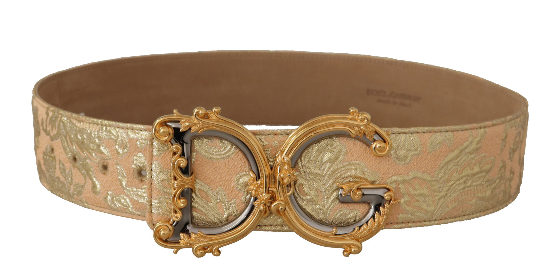 Dolce & Gabbana Elegant Leather Belt with Logo Buckle - KALAJ