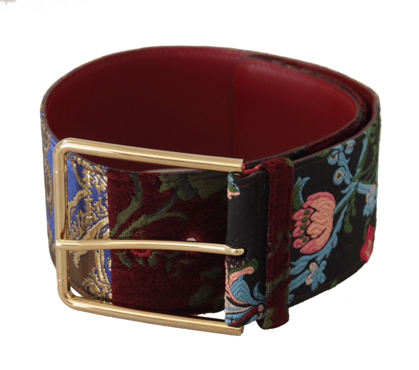 Dolce & Gabbana Engraved Logo Multicolor Leather Belt - KALAJ