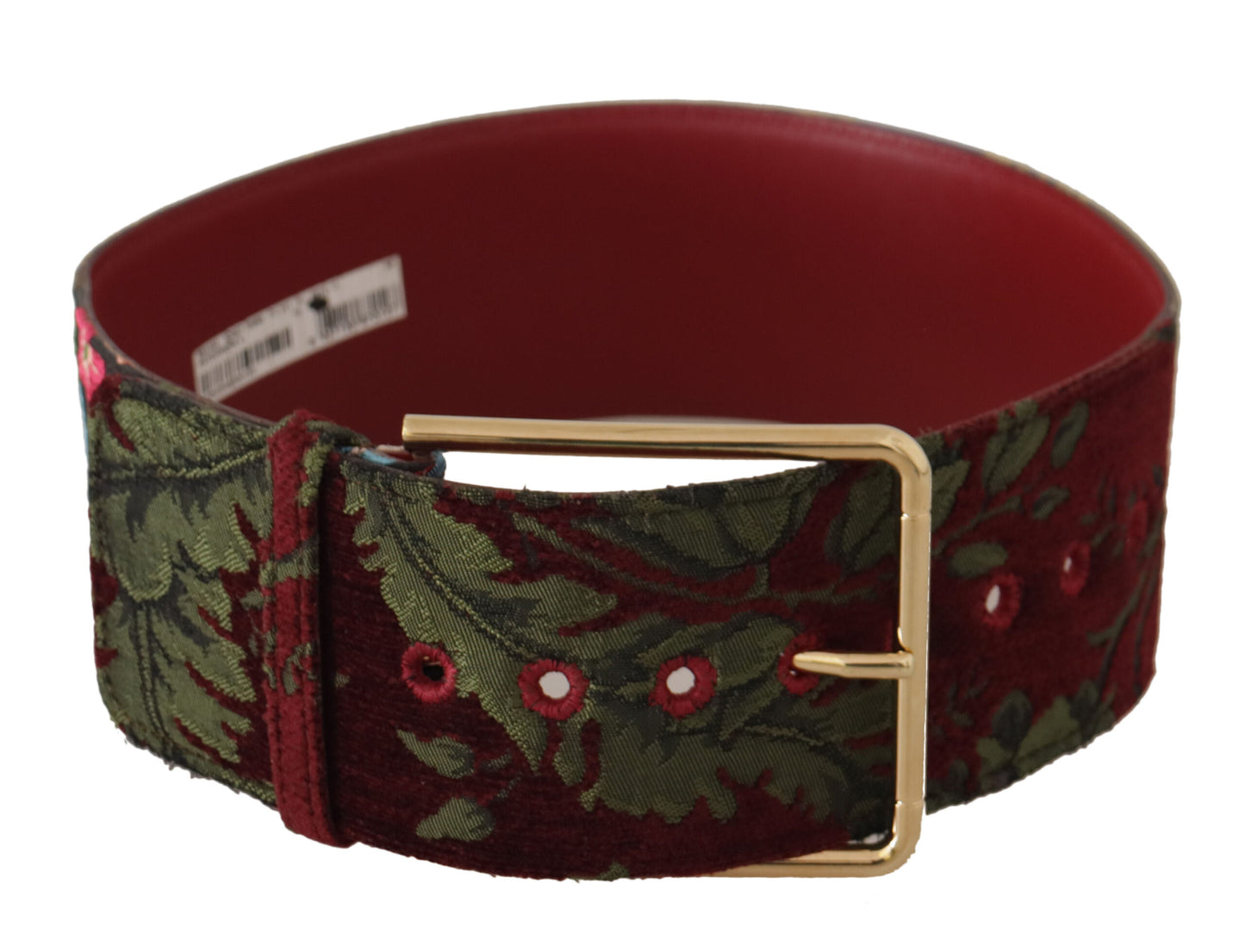 Dolce & Gabbana Engraved Logo Multicolor Leather Belt - KALAJ