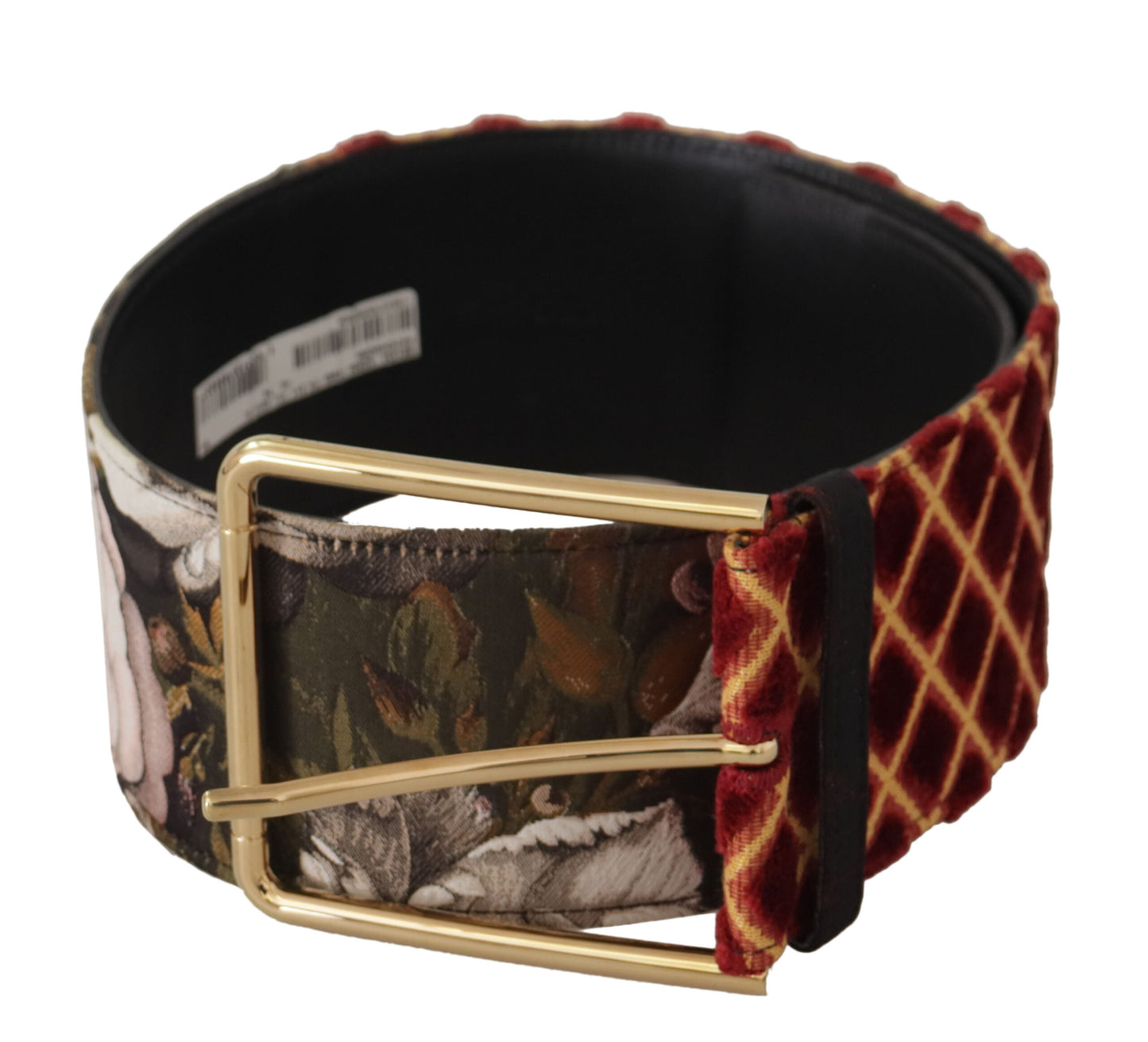 Dolce & Gabbana Engraved Logo Multicolor Leather Belt - KALAJ