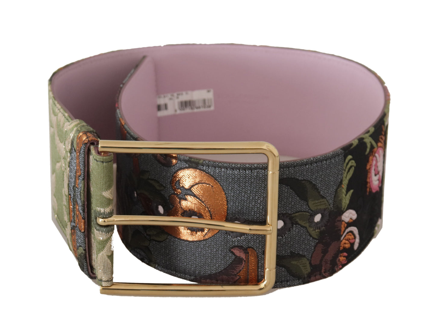 Dolce & Gabbana Elegant Multicolor Canvas-Leather Belt - KALAJ