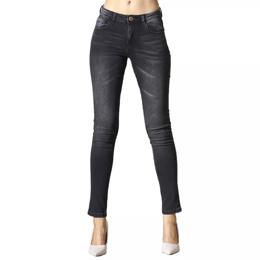 Yes Zee Black Cotton Women's Jeans