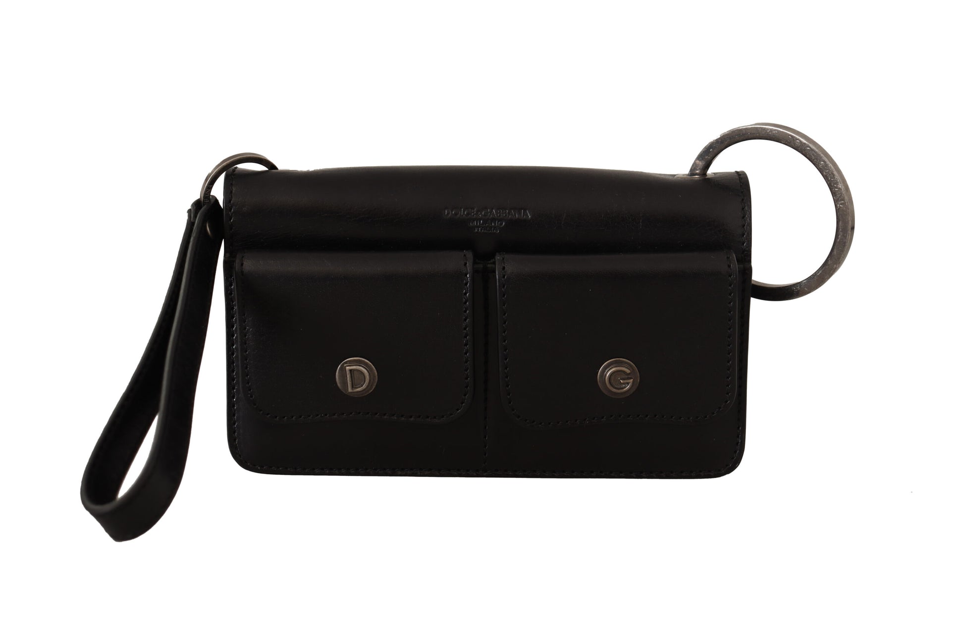 Dolce & Gabbana Elegant Mini Leather Wallet in Timeless Black - KALAJ