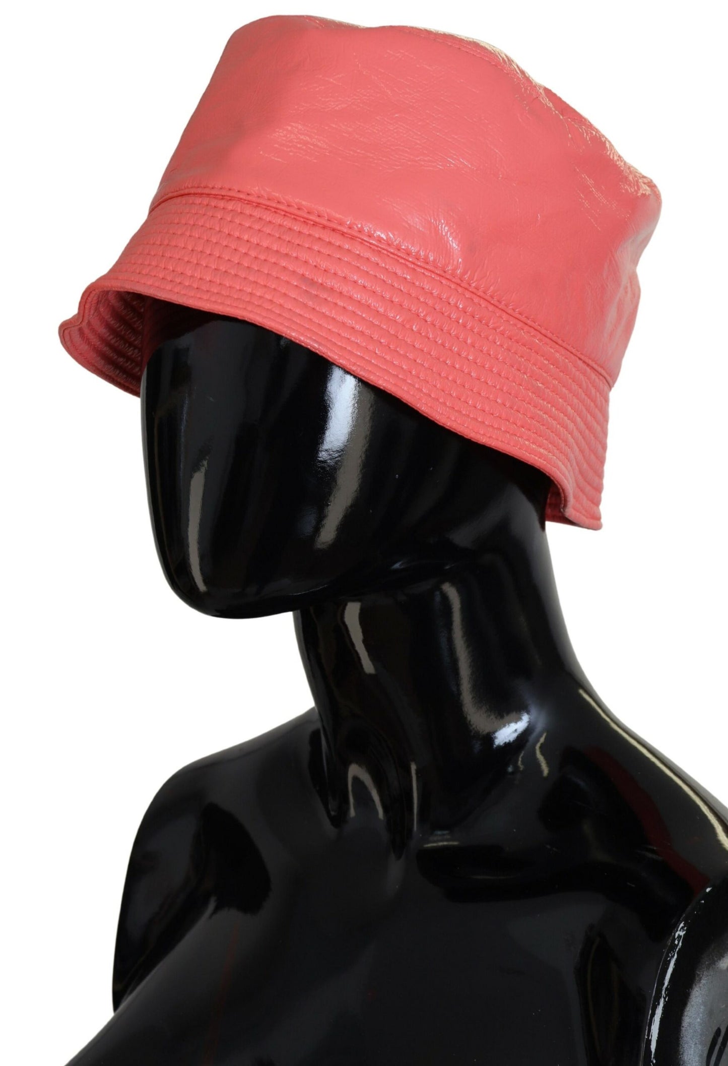 Dolce & Gabbana Elegant Peach Bucket Hat - Summer Chic Essential - KALAJ