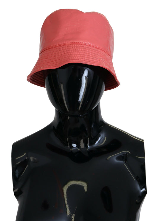 Dolce & Gabbana Elegant Peach Bucket Hat - Summer Chic Essential - KALAJ