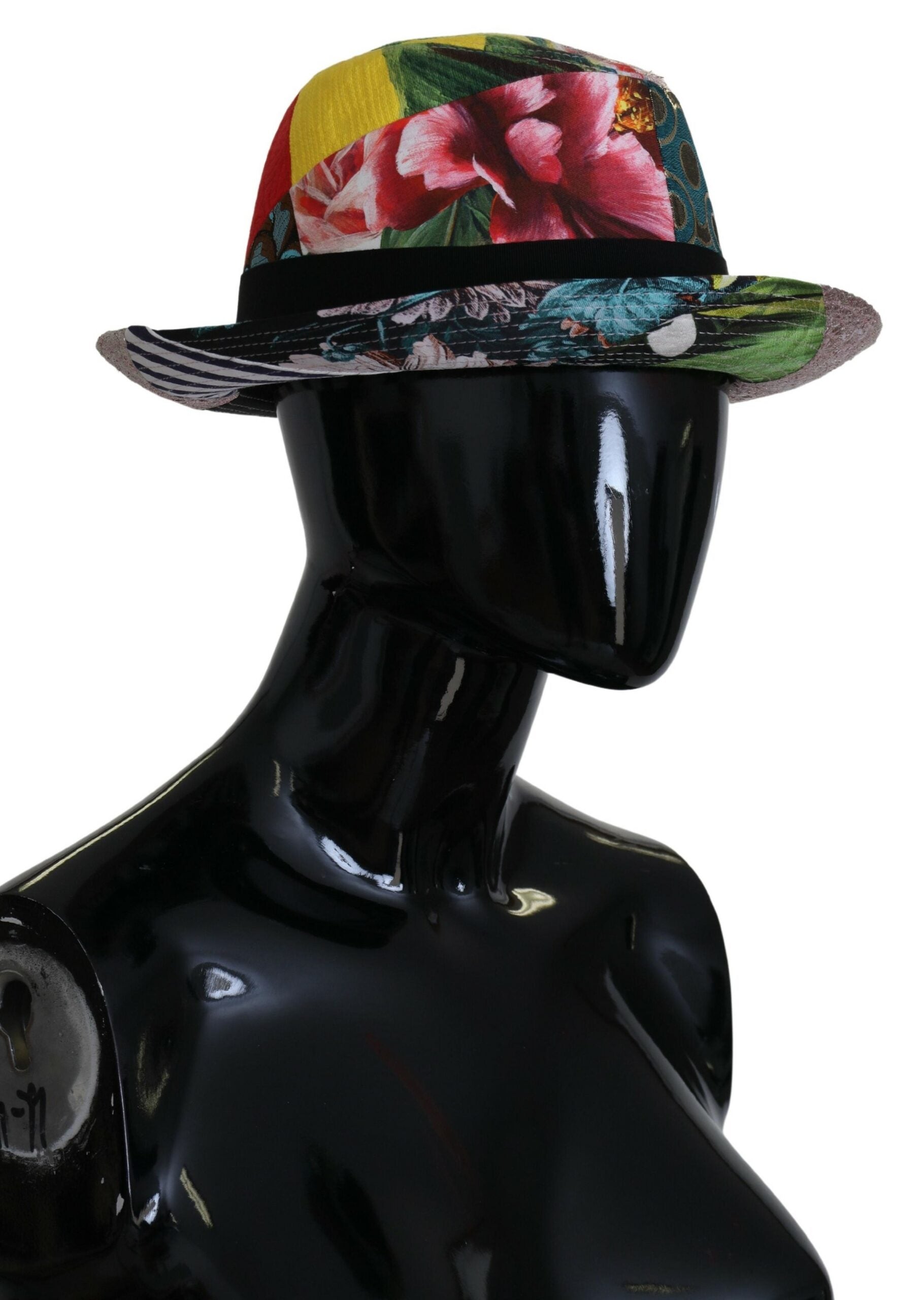 Dolce & Gabbana Eclectic Chic Multicolor Fedora Cap - KALAJ